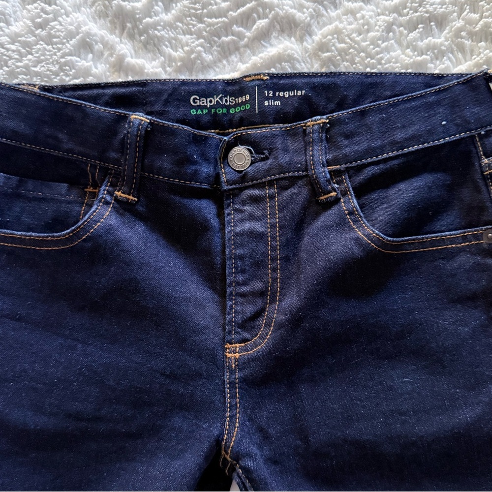 GAP Kids Dark Blue Jeans - Picture 2 of 8